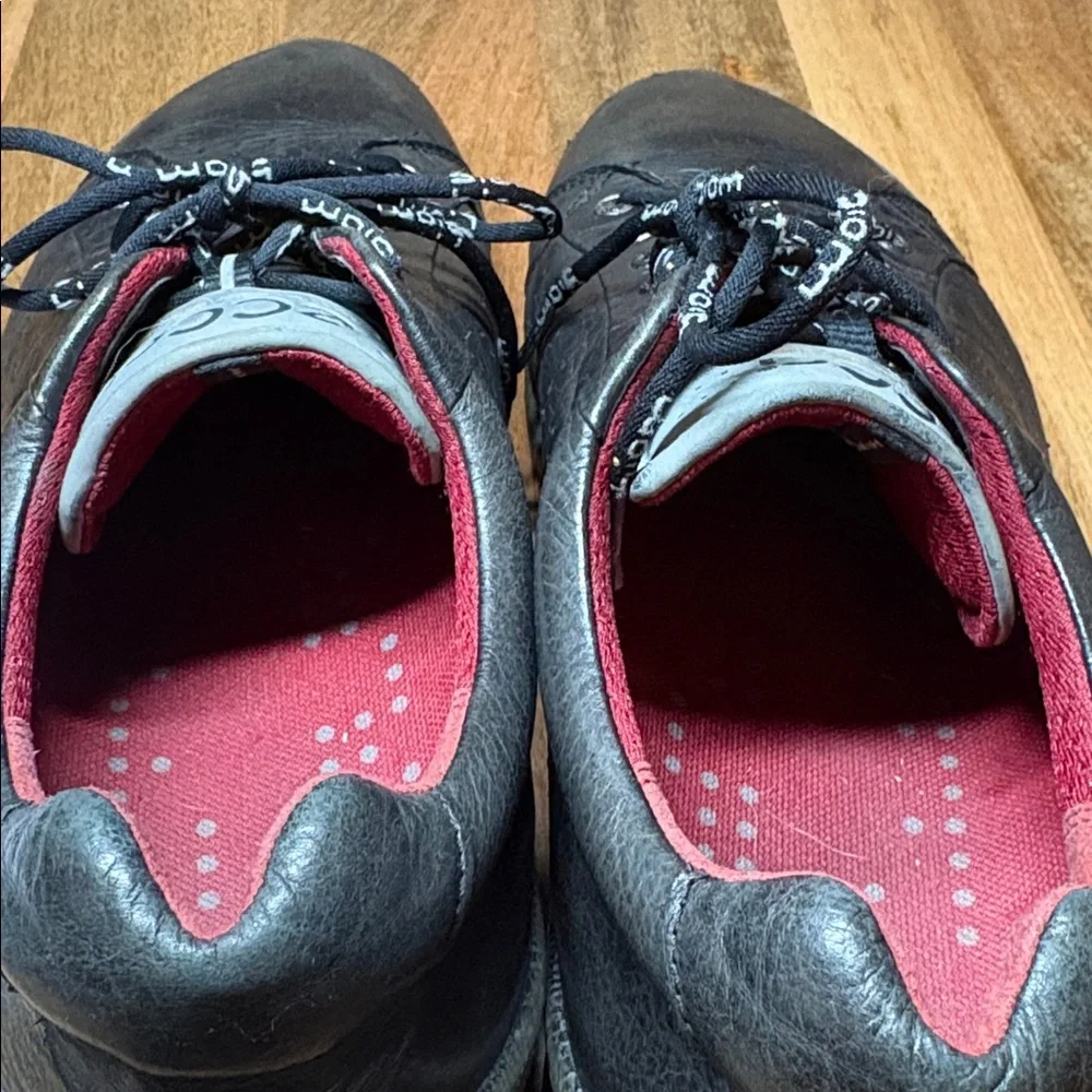 Ecco Black Leather Sneakers Size 45